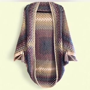 Handmade crochet cocoon cardigan!